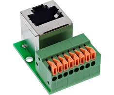 InLine RJ45 lizdas Push-In jungčiai 8 kontaktų Cat.5e kampuotas