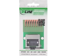 InLine RJ45 lizdas Push-In jungčiai 8 kontaktų Cat.5e kampuotas