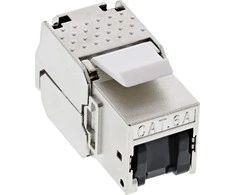 InLine ® RJ45 Keystone Jack Snap- Modulis Cat.6A, su dulkių danga raudona