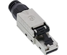 InLine ® RJ45 kištukas Cat.6A 500MHz, lauko montuojamas, ekranuotas, su užsukamu dangteliu