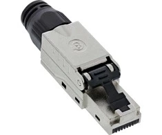 InLine ® RJ45 plug Cat.8.1 2000 MBM, lauko montuojamas, ekranuotas, su užsukamu dangteliu