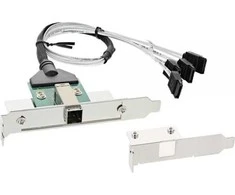 „InLine SAS HD“ laikiklis su išoriniu SFF-8644 kabeliu – vidinis 4x SATA 0,5 m (27659B)
