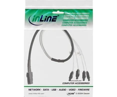InLine® SAS jungties kabelis Mini SAS SFF8087 iki 4x SATA Crossover OCF 1m