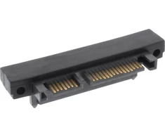 InLine® SATA adapteris, M/F, 22 kontaktų (15+7) kampu žemyn