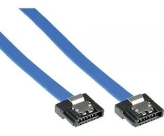 InLine SATA - SATA, 0,3m, mėlyna (27703K)