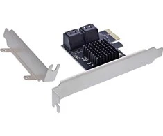 „InLine®“ sąsajos plokštė, 4x SATA 6Gb/s, PCIe 2.0, karštasis keitimas, NCQ