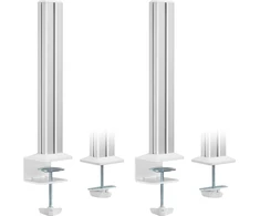 InLine® Slatwall montavimo stulpeliai, aliuminio, montuojami ant stalo Skydas, 2 komplektas