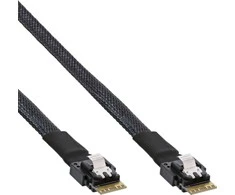 InLine ® Plonas SAS kabelis, SFF-8654 zu SFF-8654, 24 Gb/s, 0,5 m