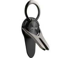 InLine ® išmanusis telefonas 3in1 Smartclip automobilio laikiklis, stovas, piršto laikiklis, lipni mobiliojo telefono rankena, išmaniojo telefono laikiklis, selfie mobiliojo telefono laikiklis,