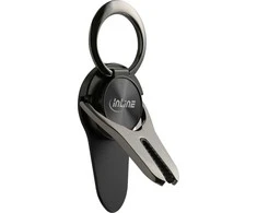 InLine ® išmanusis telefonas 3in1 Smartclip automobilio laikiklis, stovas, piršto laikiklis, lipni mobiliojo telefono rankena, išmaniojo telefono laikiklis, selfie mobiliojo telefono laikiklis,