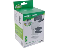 InLine® stalo gnybtas lizdo juostelei, pasukamas, spyruoklinis spaustukas, juodas