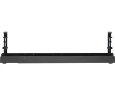 „InLine®“ universalus kabelio kreipiamasis bėgelis, 3 lygiai, 80/100/120 cm, montavimui po stalu, su varžtiniais spaustukais, juodas