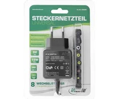 InLine Universalus nešiojamojo kompiuterio maitinimo šaltinis - InLine 5V / 15W su 8 nuimamais kištukais - MR0- USB - USB-C
