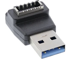 InLine® USB 3.2 adapteris, USB-A kištukinis lizdas prie vidinio USB-E priekinio skydelio lizdo