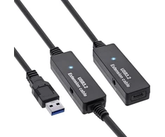 InLine® USB 3.2 Gen.1 aktyvus plėtinys, USB-A kištukas į USB-C lizdą, 15 m