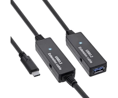 InLine® USB 3.2 Gen.1 aktyvus plėtinys, USB-C kištukas iki USB-A lizdas, 10 m