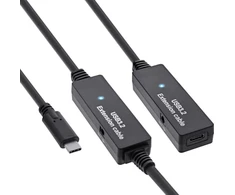 InLine® USB 3.2 Gen.1 aktyvus plėtinys, USB-C kištukas iki USB-C lizdas, 15 m