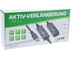 InLine® USB 3.2 Gen.1 aktyvus plėtinys, USB-A kištukas į USB-C lizdą, 15 m