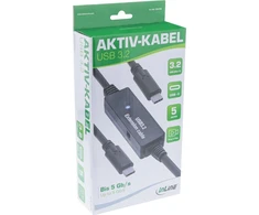 InLine® USB 3.2 Gen.1 aktyvusis kabelis, USB-C kištukas su USB-C kištuku, 5 m