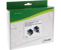 InLine® USB 3.2–1Gb/s tinklo adapteris, USB Type-C iki RJ45