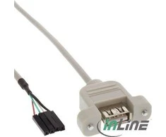InLine USB nuoroda - USB inc., 0.4m, Pilka (33440F)
