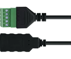 InLine USB-A lizdas į 5 kontaktų terminalo jungtį su kabeliu