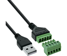 InLine USB-A kištukas į 5 kontaktų jungtį su kabeliu