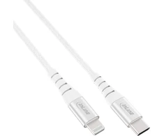 InLine® USB-C Lightning laidas, skirtas iPad, iPhone, iPod, sidabro/aliuminio, 1 m MFi sertifikuotas