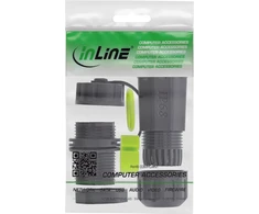 InLine USB-C kabelio jungtis mini IP68 ekranuota 2x USB-C lizdas