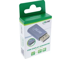 InLine USB ekrano konverteris DisplayPort į USB-C dvikryptis 8K