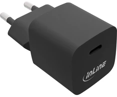 InLine® USB įkroviklis, vienas USB-C, maitinimo tiekimas, PPS, 33 W, juodas