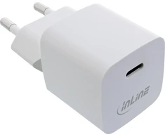 InLine® USB įkroviklis, vienas USB-C, maitinimo tiekimas, PPS, 33 W, baltas