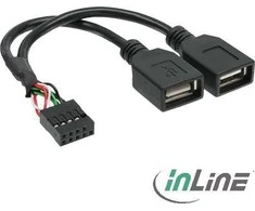InLine USB adresas - USB programinė sąsaja, Juoda (33440M)