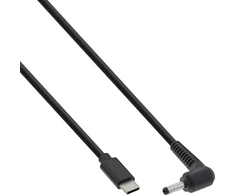 Inline USB laidas USB-C - DC 4 x 1,7 mm 2 m, juodas (26675)