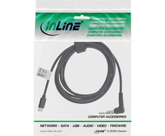 Inline USB laidas USB-C - DC 4 x 1,7 mm 2 m, juodas (26675)