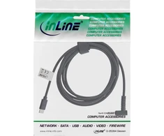 Inline USB laidas USB-C - DC 4,5 x 3,0 mm 2 m, juodas (26674)