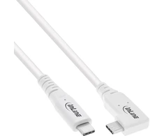 Inline USB laidas USB-C - USB-C 0,5 m, baltas (35916W)