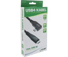 Inline USB laidas USB-C - USB-C 0,5 m, juodas (35916I)