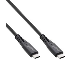 Inline Įmontuojamas USB kabelis USB-C - USB-C 0,5 m juodas (35906I)