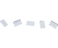 InLine® užspaudžiami kištukai Cat.6A RJ45 ekranuoti, su apsauga nuo lenkimo ir įkišimo kreiptuvu, juodi, 10vnt. pakuotė