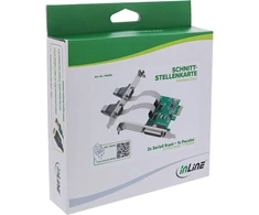 InLine ® valdiklis PCIE sąsajos plokštė, 2x RS-232 + 1x Lygiagretusis prievadas
