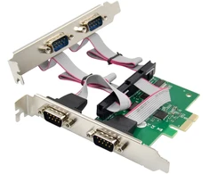 „InLine“ valdiklis ® PCIE x1 sąsajos plokštė, 4x RS-232, „Low Profile“