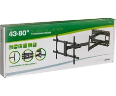 „InLine® XL-Arm“ viso judesio televizoriaus sieninis laikiklis, skirtas 43–80 colių plokščiaekraniams televizoriams, maks. 50 kg