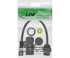 InLine Cat.6A kabelio jungtis IP68 RJ45 lizdas į kištuką 20cm