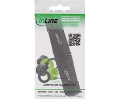 InLine IP68 kabelių jungtis, 3 polių, 2 krypčių, M20, juoda