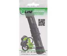 InLine IP68 kabelinė jungtis 3 kontaktų kištukas/lizdas M20 juoda