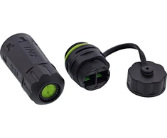 InLine Šviesolaidinis kabelio jungtis LWL SC trumpa IP68 2x2 SC lizdas M20