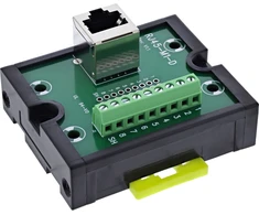 InLine RJ45 jungtis 9 kontaktų varžtiniam jungikliui DIN bėgiui ekranuota