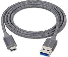 USB kabelis Innergie USB-A - USB-C 1 m Pilkas (3082186301)