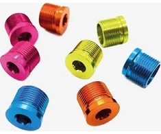 INOPARTS Pedalų ašių veržlės MAGPED COLOURED SPINDLE CAPS, ENDURO2/ULTRA2 modeliams (NAUJA)